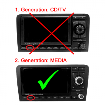 DAB/DAB+ Digital Radio Module for AUDI, SEAT, Lamborghini V2 (RNS-E)